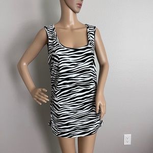 Michael Kors Women’s Zebra-Print Top size XL
